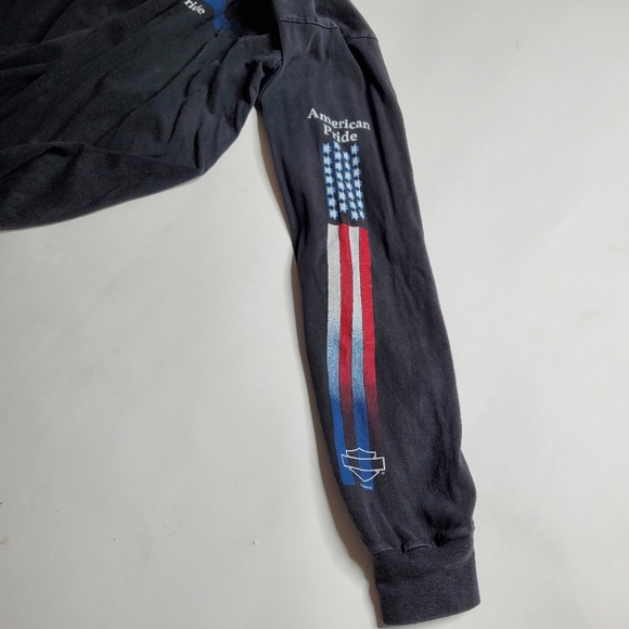 Harley Davidson's Hot Springs AR Motorcycle's American Pride Long Sleeve Size L - Picture 5 of 11